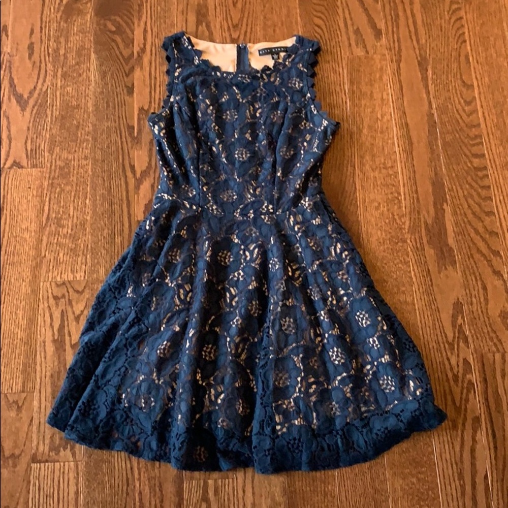 Navy blue lace dress